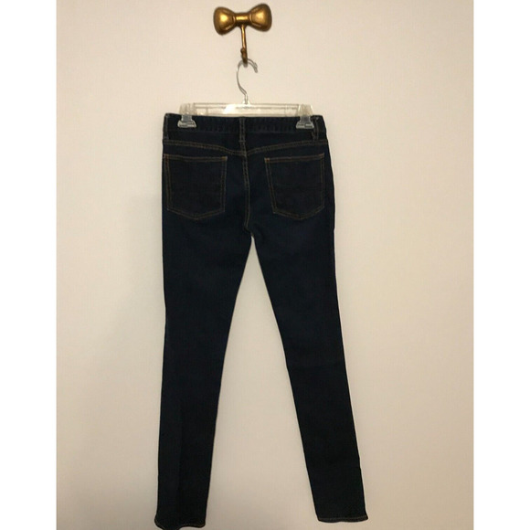 TORY BURCH Women Blue Solid Super Skinny Dark Wash Denim 5-Pocket Jeans - 27 - Picture 3 of 10